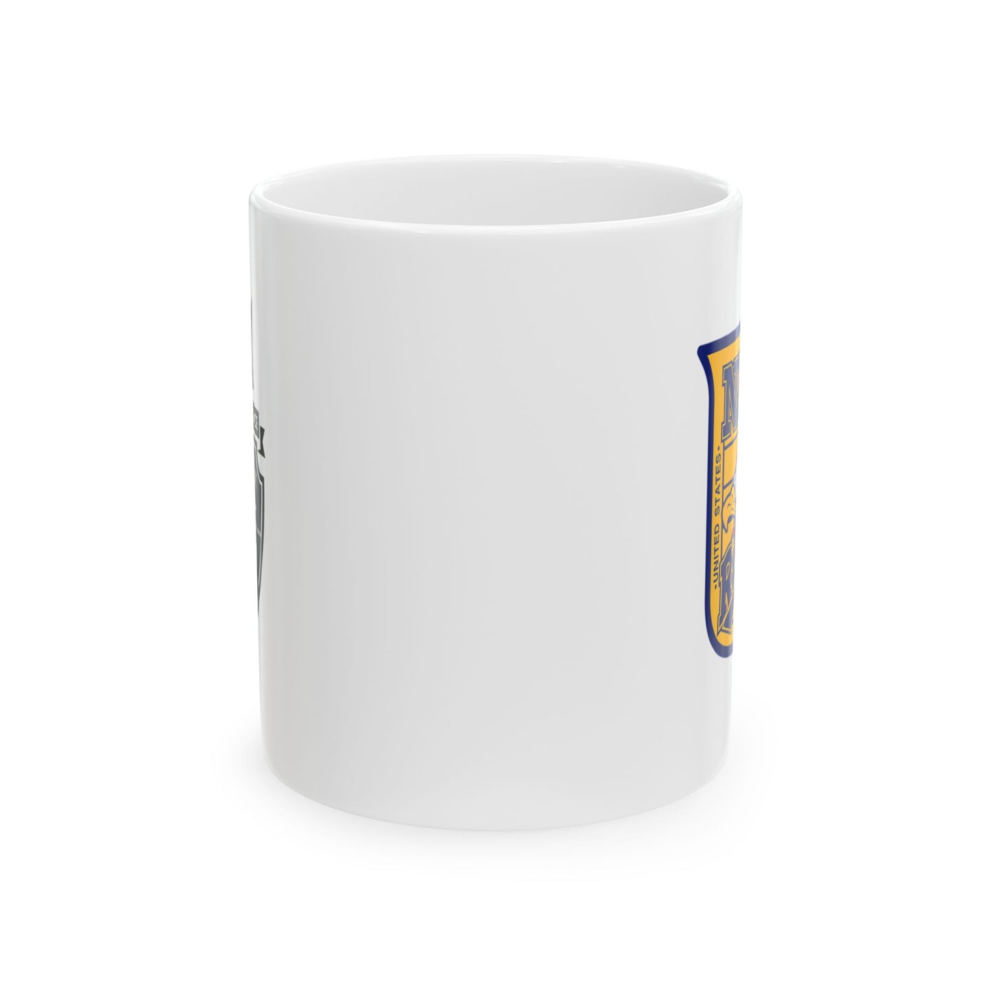 Elegant Violence Navy Rugby Ceramic Mug, (11oz, 15oz)