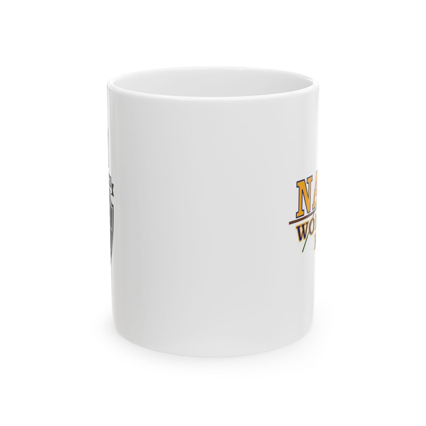 Elegant Violence Navy Women's Rugby Ceramic Mug, (11oz, 15oz)