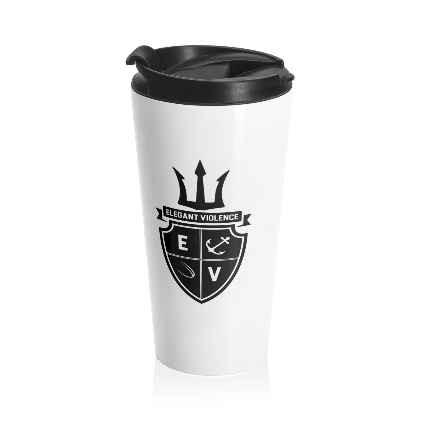 Elegant Violence Navy Rugby Stainless Steel Travel Mug