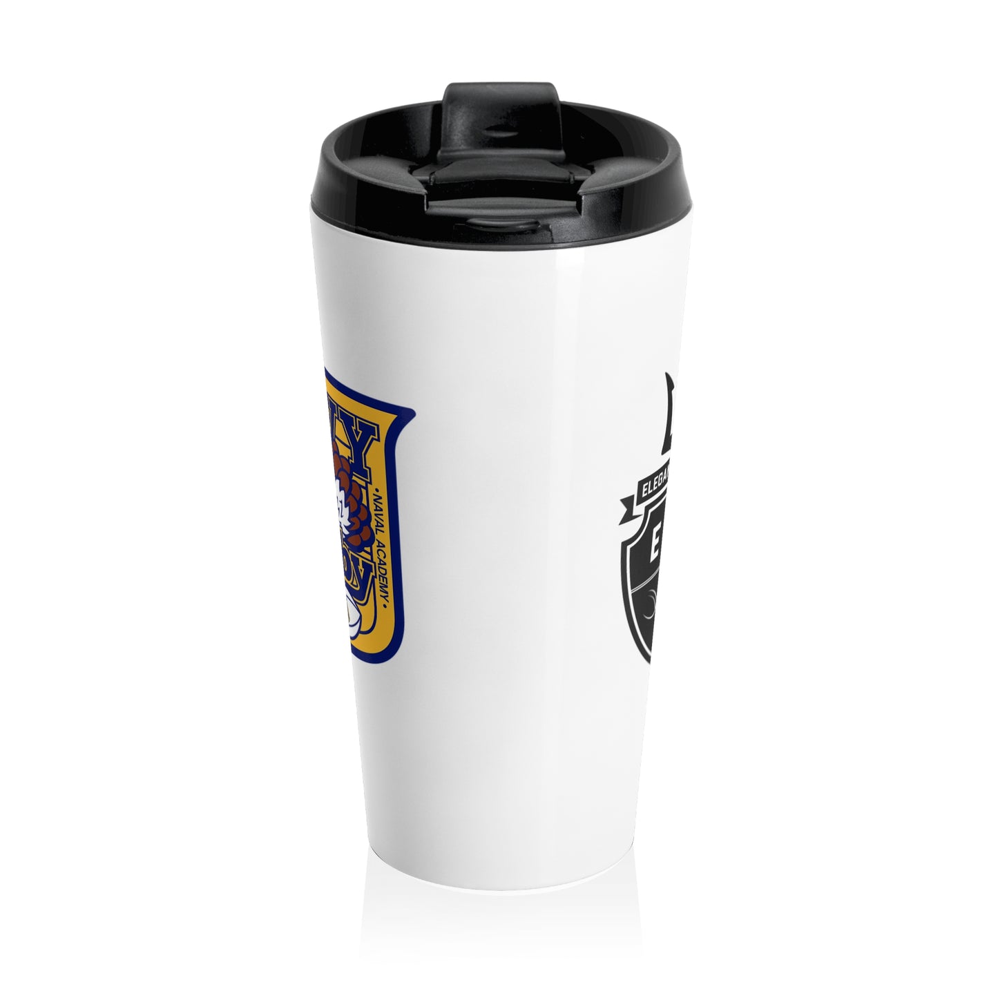 Elegant Violence Navy Rugby Stainless Steel Travel Mug