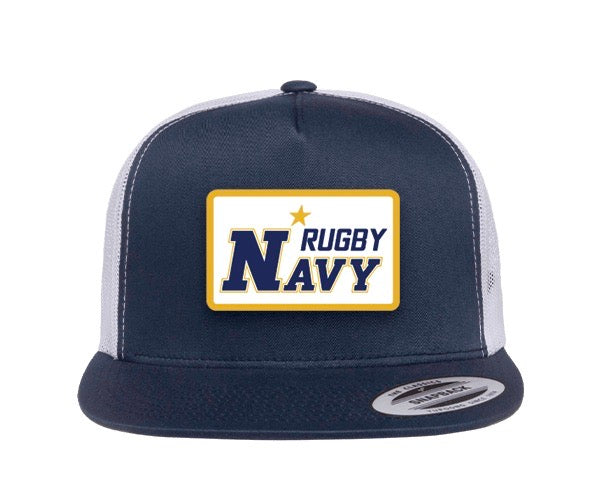 Vintage Navy Rugby Trucker Hat