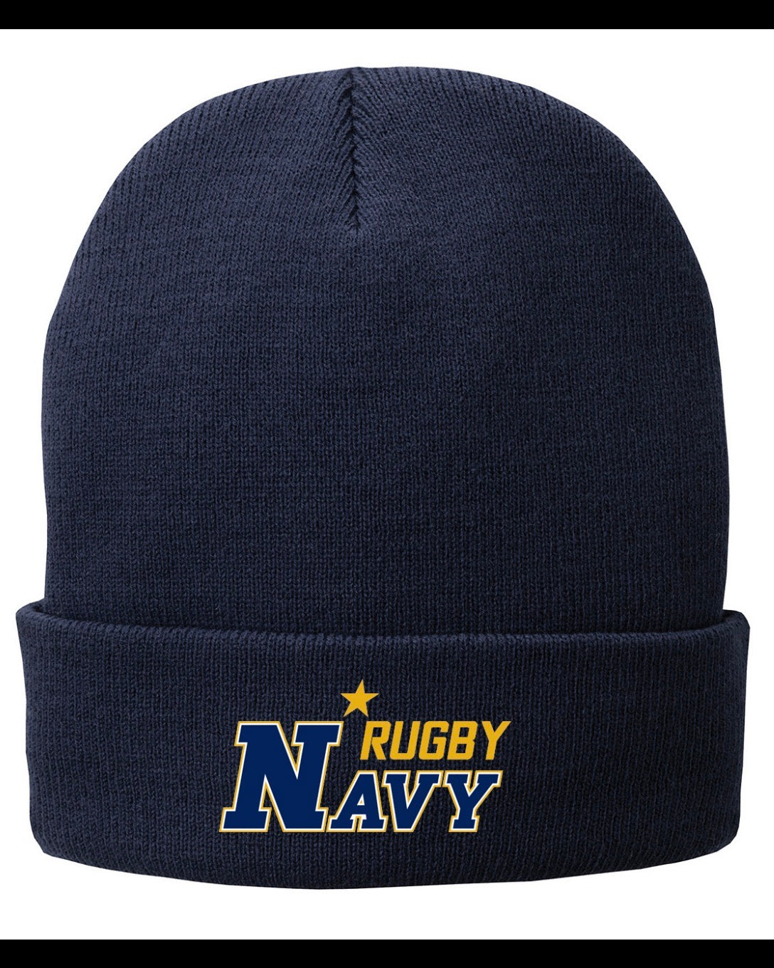 Navy Rugby Knit Cap