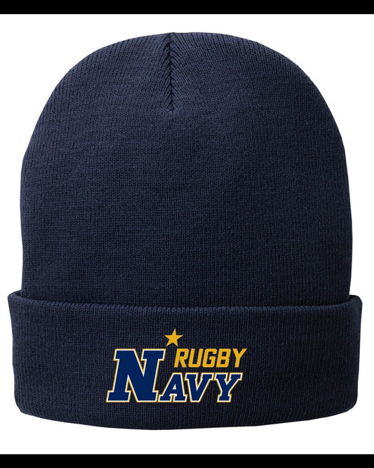 Navy Rugby Knit Cap