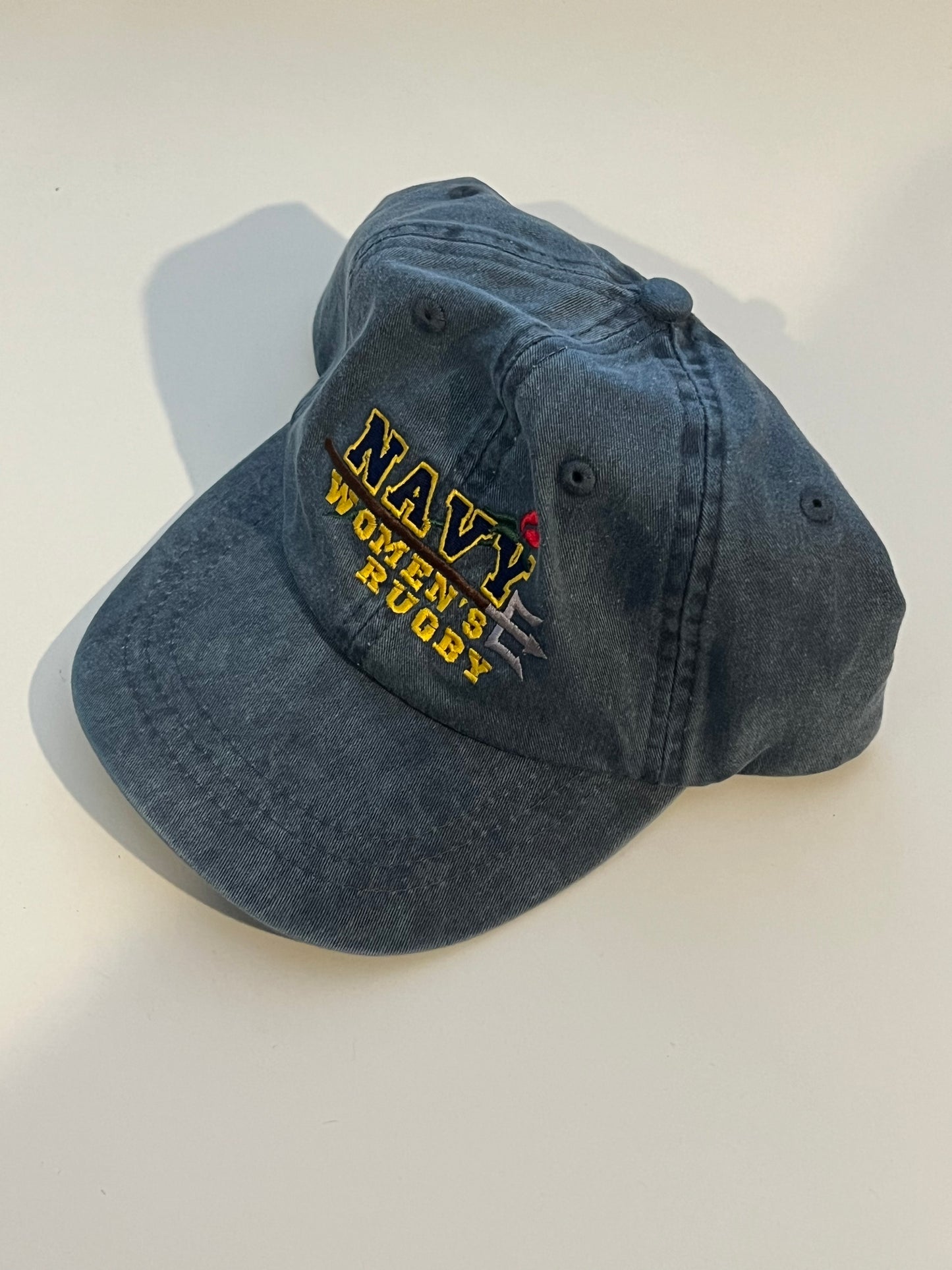 Vintage Navy Women's Rugby Denim Dad Hat