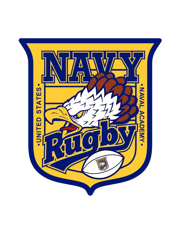 Navy Men's Crest Sticker